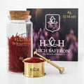 Super Negin Saffron Threads, Premium Grade A Saffron Spice, Long Red Stigmas for Rice, Tea, Paella, Risotto and Desserts – Rich Color and Aroma (4g)