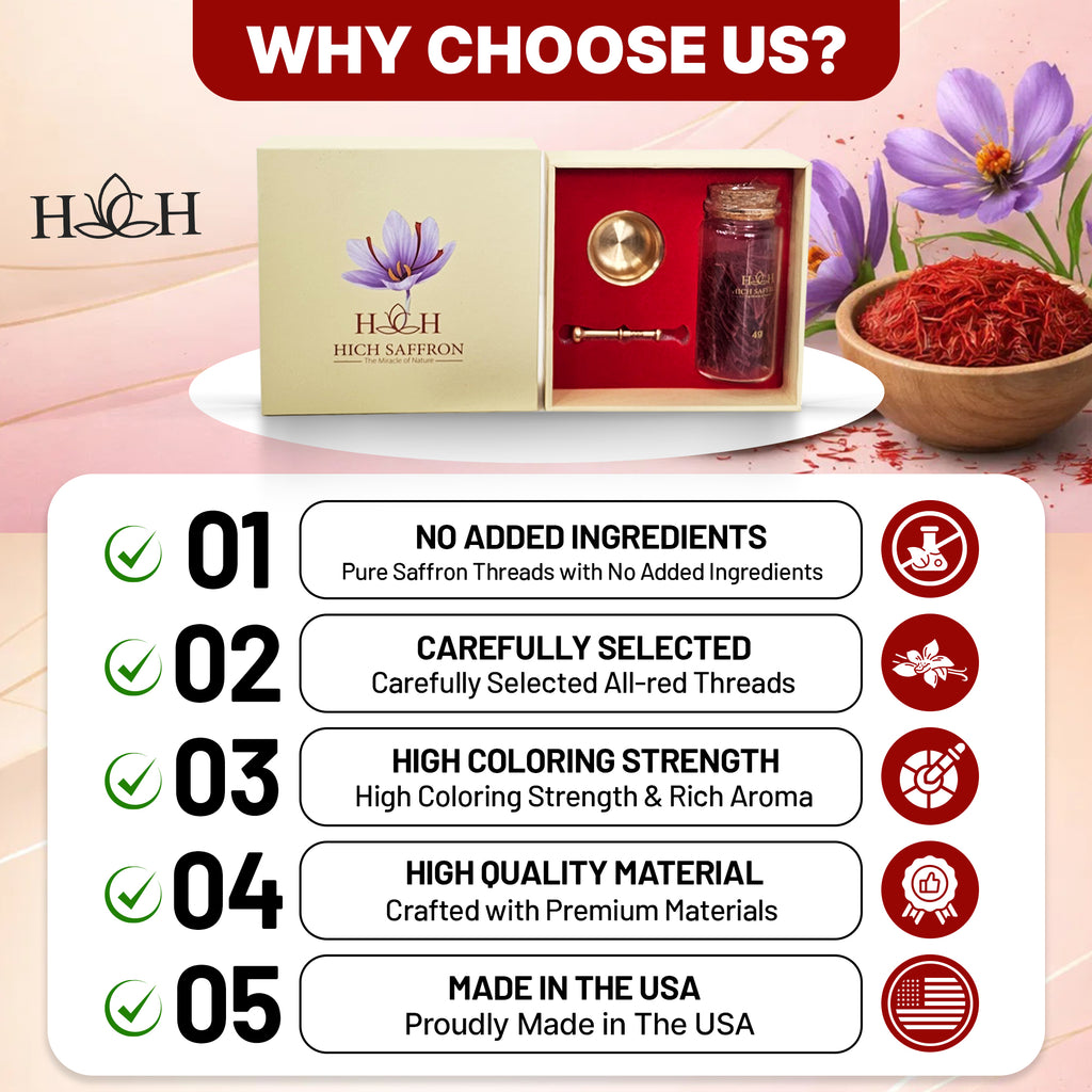 Super Negin Saffron Threads, Premium Grade A Saffron Spice, Long Red Stigmas for Rice, Tea, Paella, Risotto and Desserts – Rich Color and Aroma (2g)